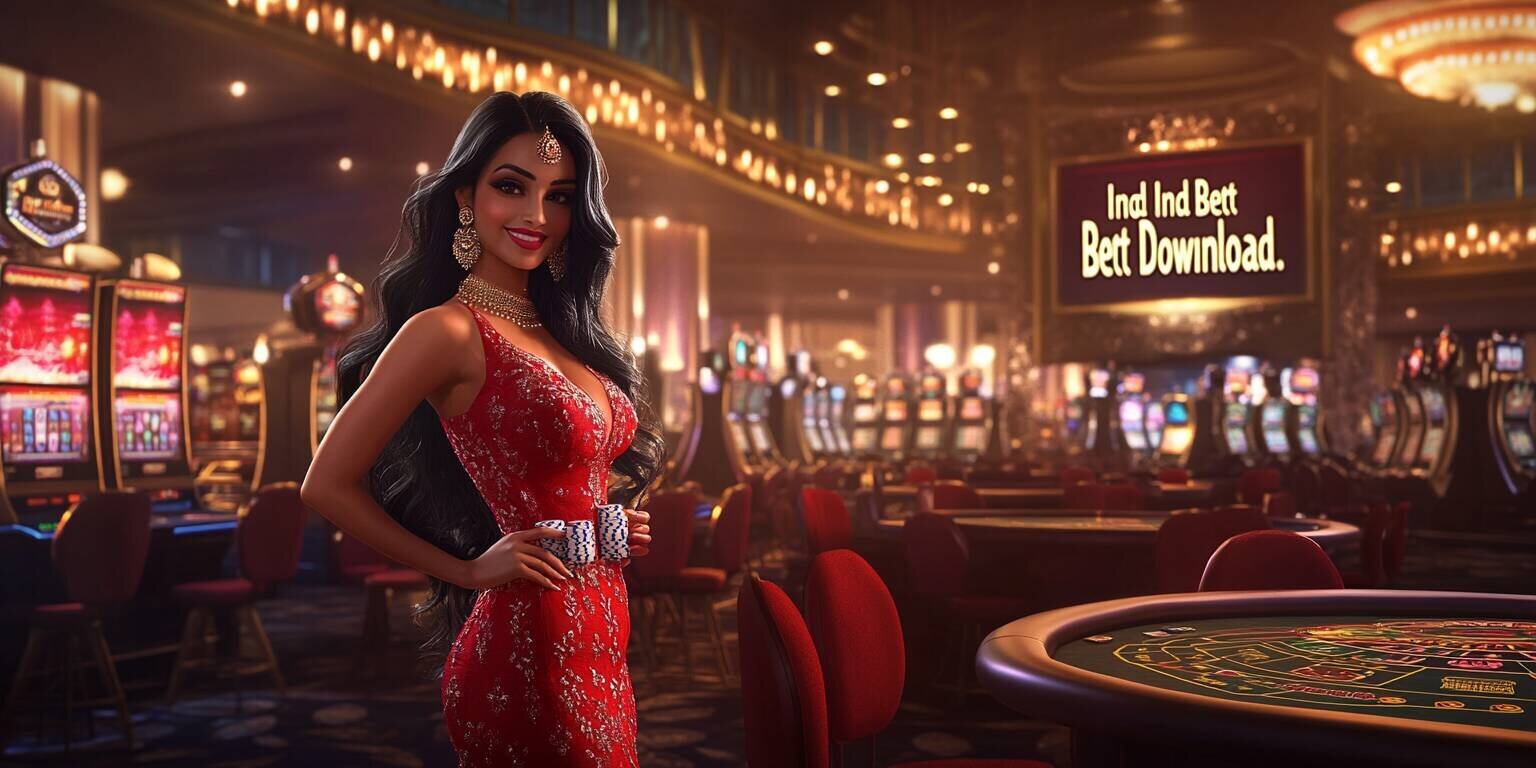 Indian woman enjoying casino at Ind Bet